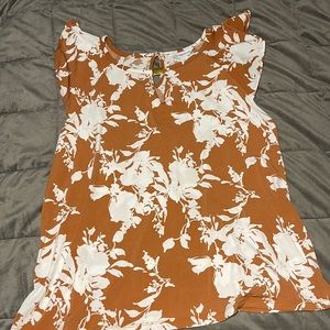 NWT Liz Claiborne XL flutter sleeve blouse